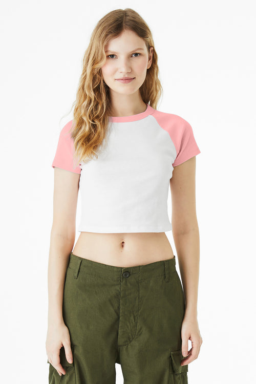 BELLA+CANVAS ®  Women's Micro Rib Raglan Baby Tee BC1201