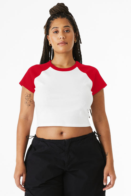 BELLA+CANVAS ®  Women's Micro Rib Raglan Baby Tee BC1201