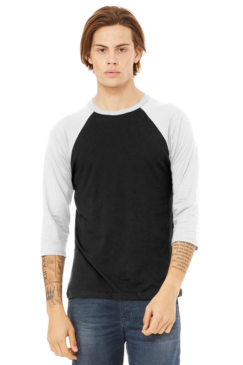 BELLA+CANVAS  ®  Unisex 3/4-Sleeve Baseball Tee. BC3200