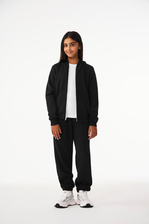 BELLA+CANVAS ®  Youth Sponge Fleece Full-Zip Hooded Sweatshirt BC3739Y