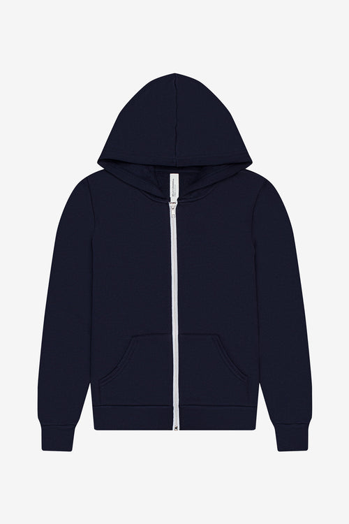 BELLA+CANVAS ®  Youth Sponge Fleece Full-Zip Hooded Sweatshirt BC3739Y