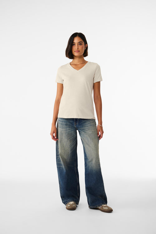 BELLA+CANVAS ®  Women's Relaxed Heather CVC V-Neck Tee BC6405CVC