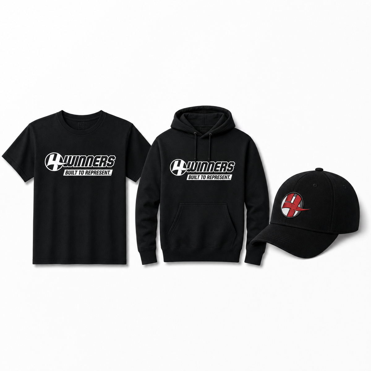 Bundle D | 25 T-Shirts + 25 Hoodies + 25 Hats | $799 + FREE Shipping