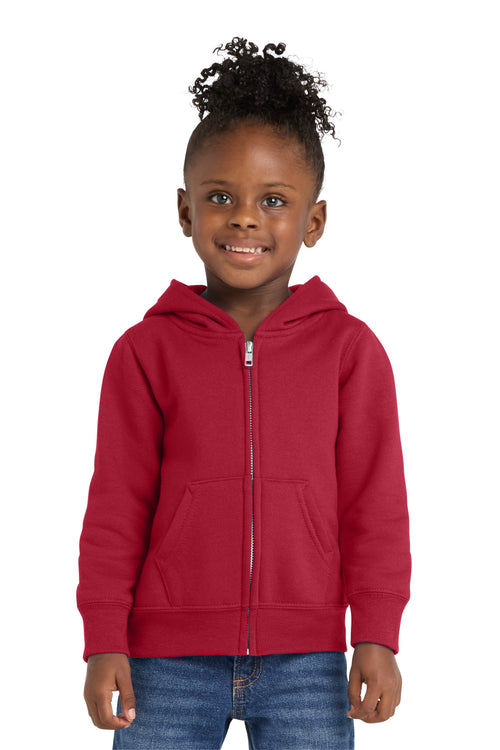 Port & Co ®  Toddler Core Fleece Full-Zip Hooded Sweatshirt. CAR78TZH