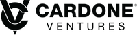 Cardone Ventures logo in black, featuring a stylized 'CV' emblem and the text 'CARDONE VENTURES' on a white background.