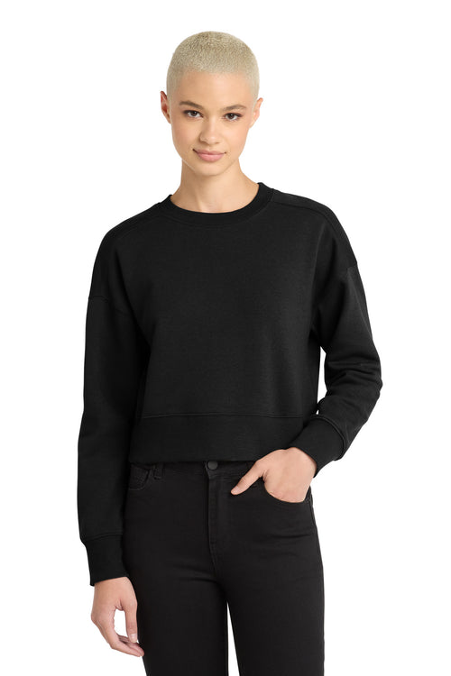 District  ®  Women's Perfect Weight  ®  Fleece Cropped Crew DT1105