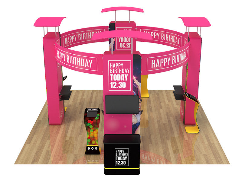 20x20ft Custom Trade Show Booth Design A