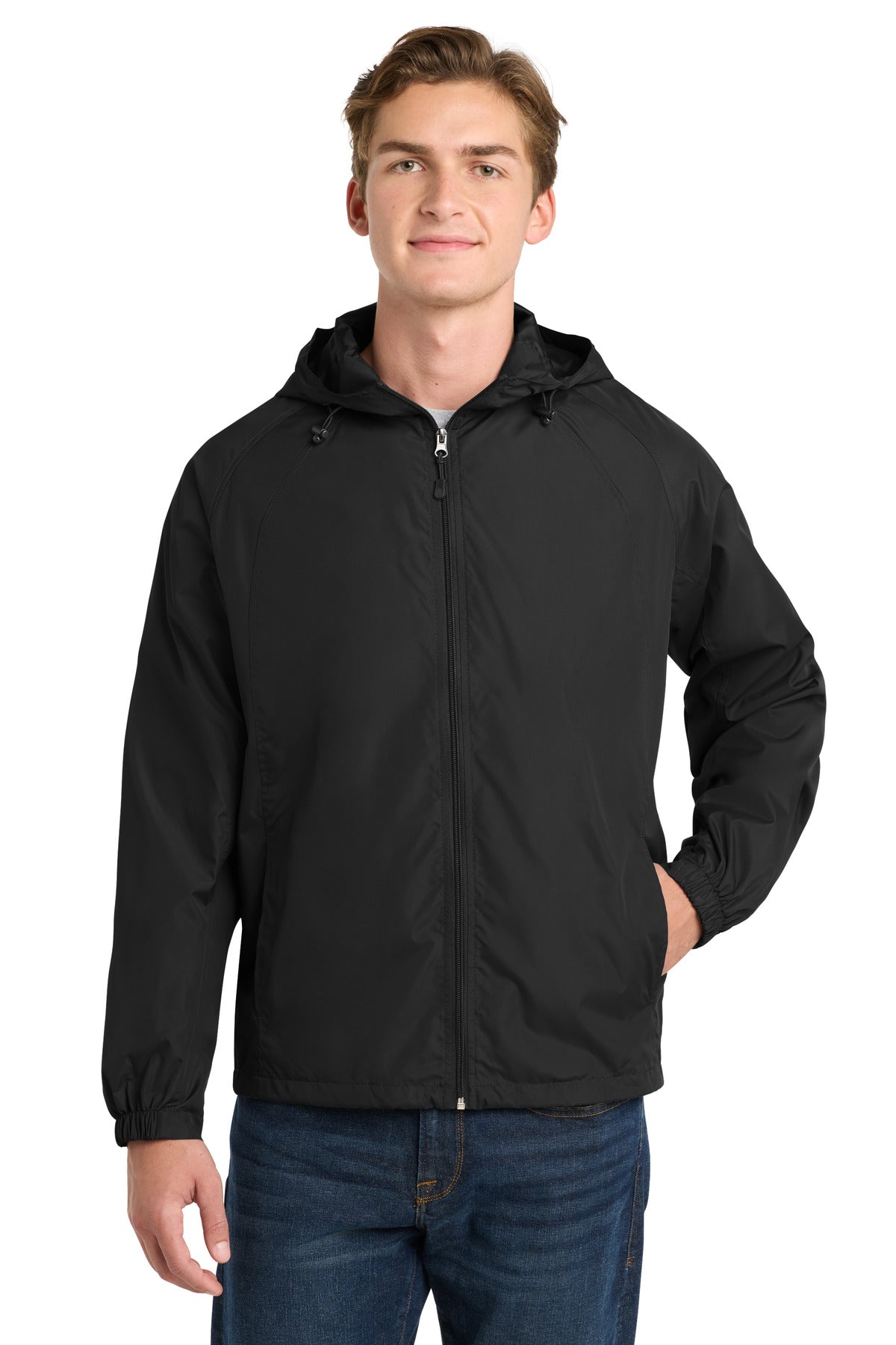 Sport-Tek ®  Hooded Raglan Jacket. JST73