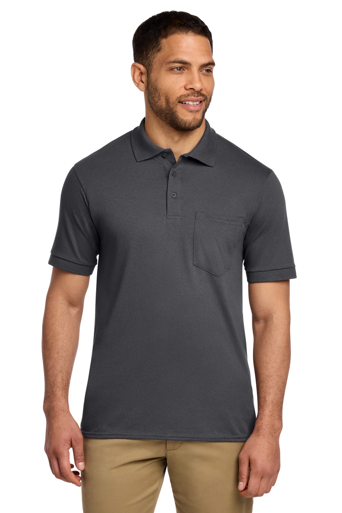 Port & Co ®  Core Blend Jersey Knit Pocket Polo. KP55P
