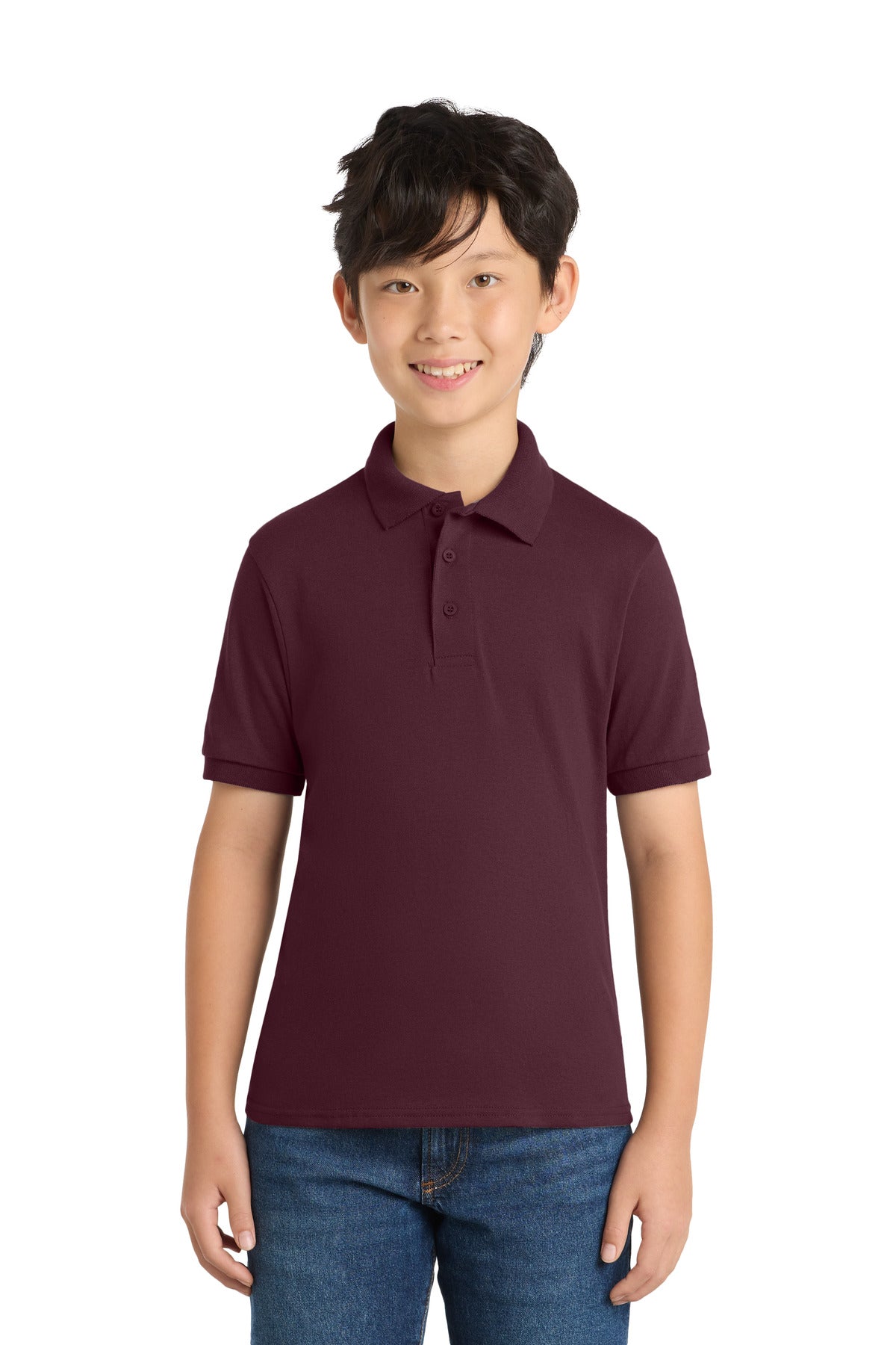 Port & Co ®  Youth Core Blend Jersey Knit Polo. KP55Y