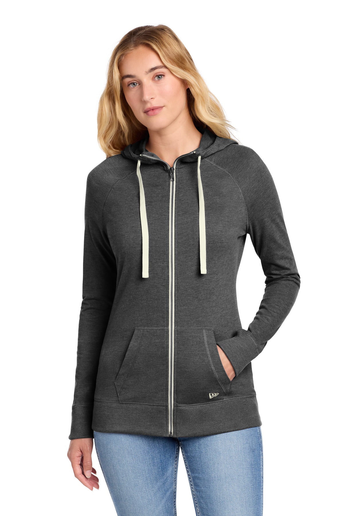 New Era ®  Women's Sueded Cotton Blend Full-Zip Hoodie. LNEA122