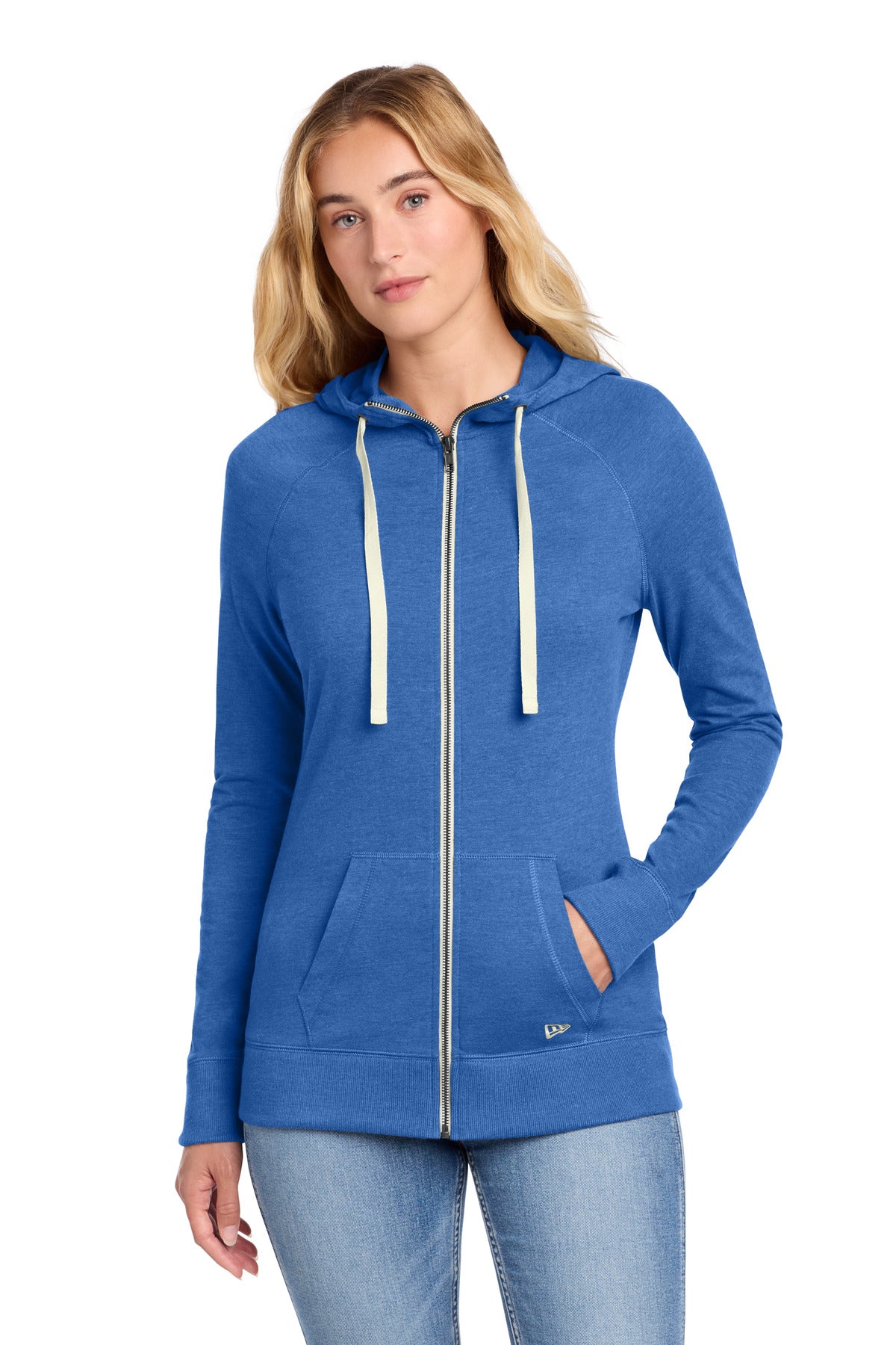 New Era ®  Women's Sueded Cotton Blend Full-Zip Hoodie. LNEA122