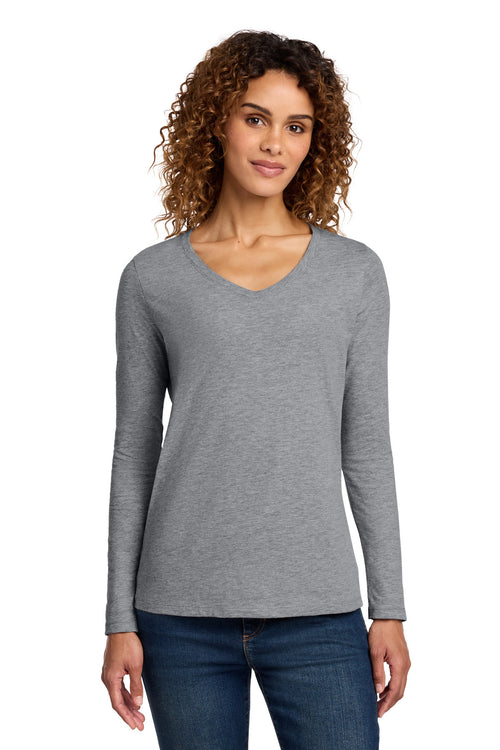 Port & Co ®  Women's Long Sleeve Fan Favorite V-Neck Tee. LPC450VLS