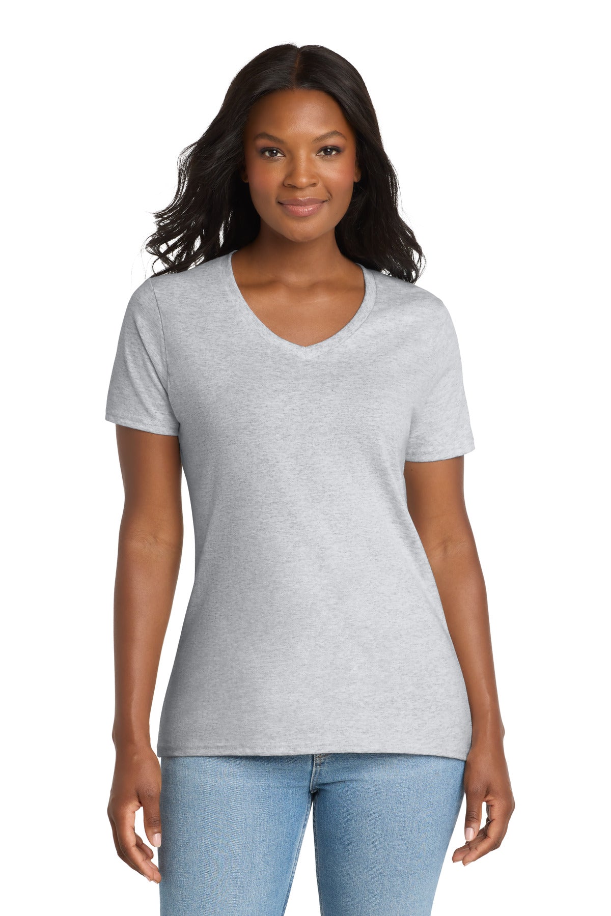 Port & Co ®  Women's Core Cotton V-Neck Tee. LPC54V