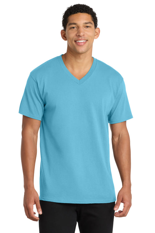 Port & Co ®  Core Cotton V-Neck Tee. PC54V