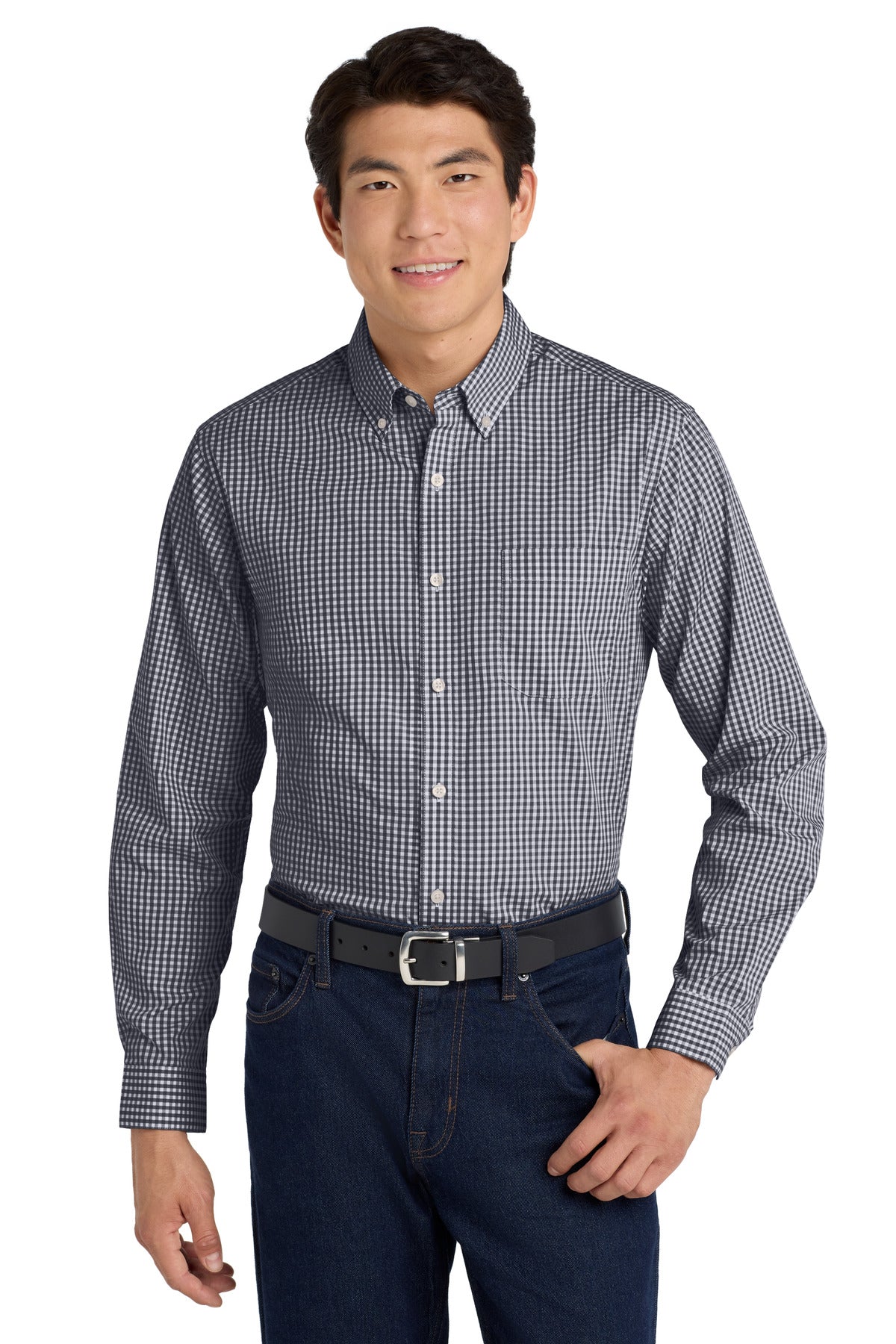 Port Authority  ®  Broadcloth Gingham Easy Care Shirt W644