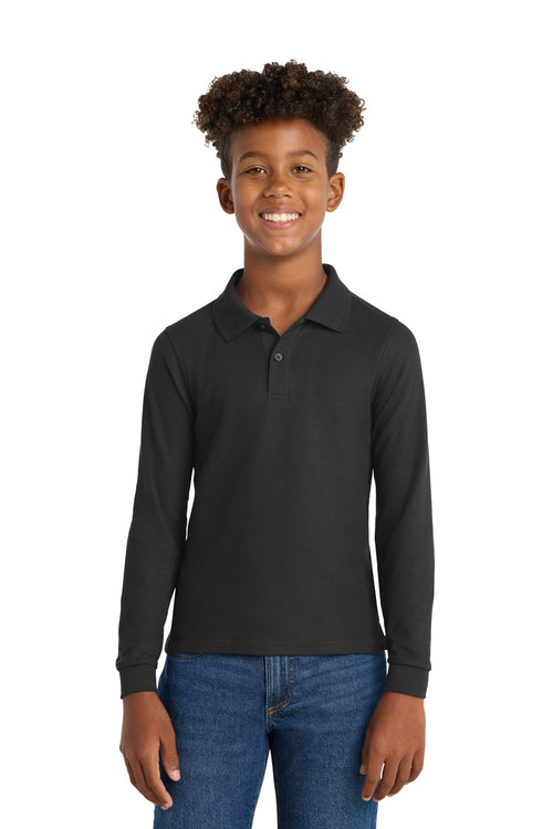 Port Authority ®  Youth Long Sleeve Silk Touch™ Polo.  Y500LS
