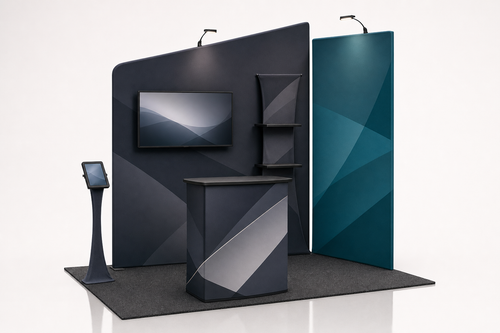 10x10 Custom Trade Show Booth — Style 03 - trade show booth display