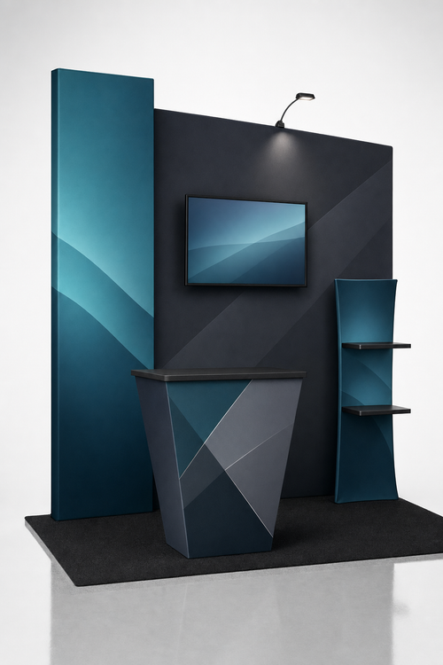 10x10 Custom Trade Show Booth — Style 16 - trade show booth display