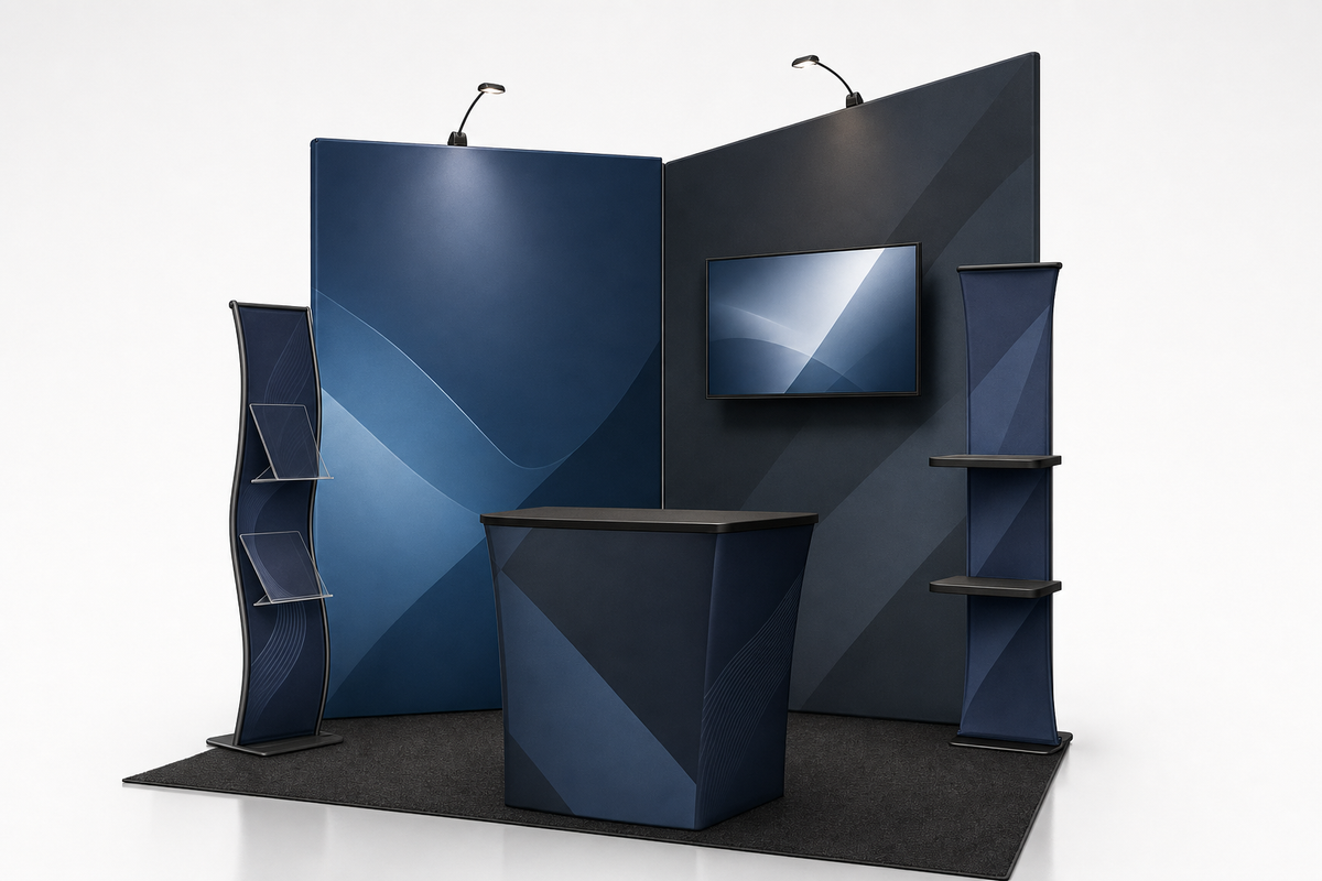 10x10 Custom Trade Show Booth — Style A1 - trade show booth display
