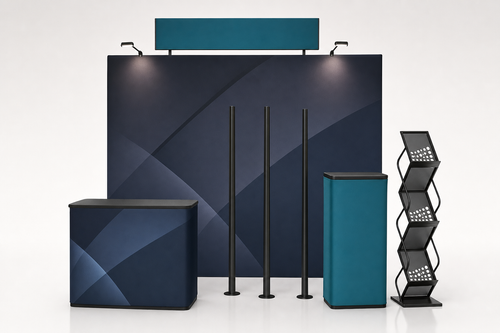 10x10 Custom Trade Show Booth — Style E - trade show booth display