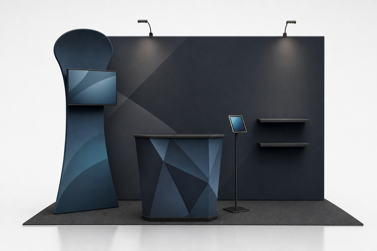 10x10 Custom Trade Show Booth — Style I - trade show booth display