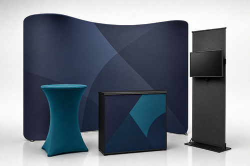10x10 Custom Trade Show Booth — Style K - trade show booth display