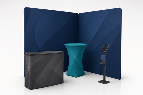10x10 Custom Trade Show Booth — Style L - trade show booth display