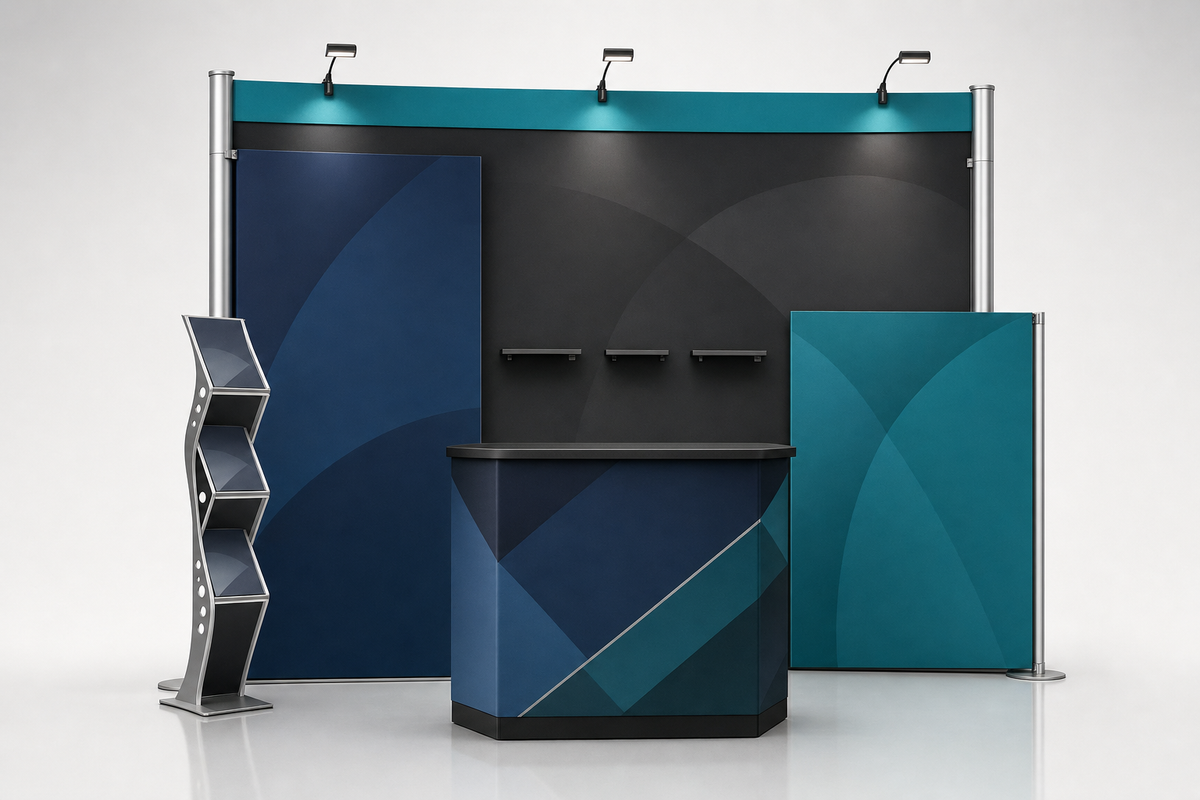 10x10 Custom Trade Show Booth — Style O - trade show booth display