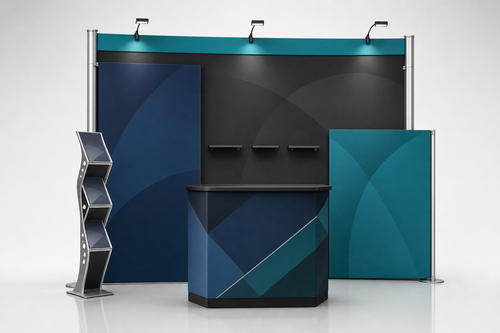 10x10 Custom Trade Show Booth — Style O - trade show booth display