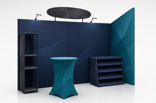 10x10 Custom Trade Show Booth — Style U - trade show booth display