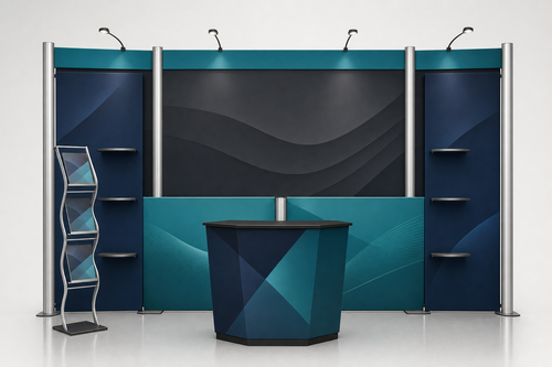 10x10 Custom Trade Show Booth — Style Y - trade show booth display