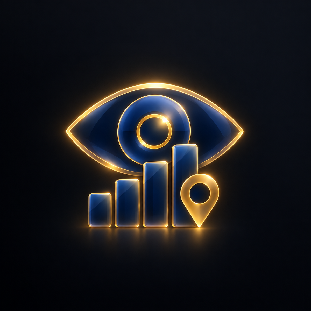 AI concept icon representing store visibility and performance monitoring