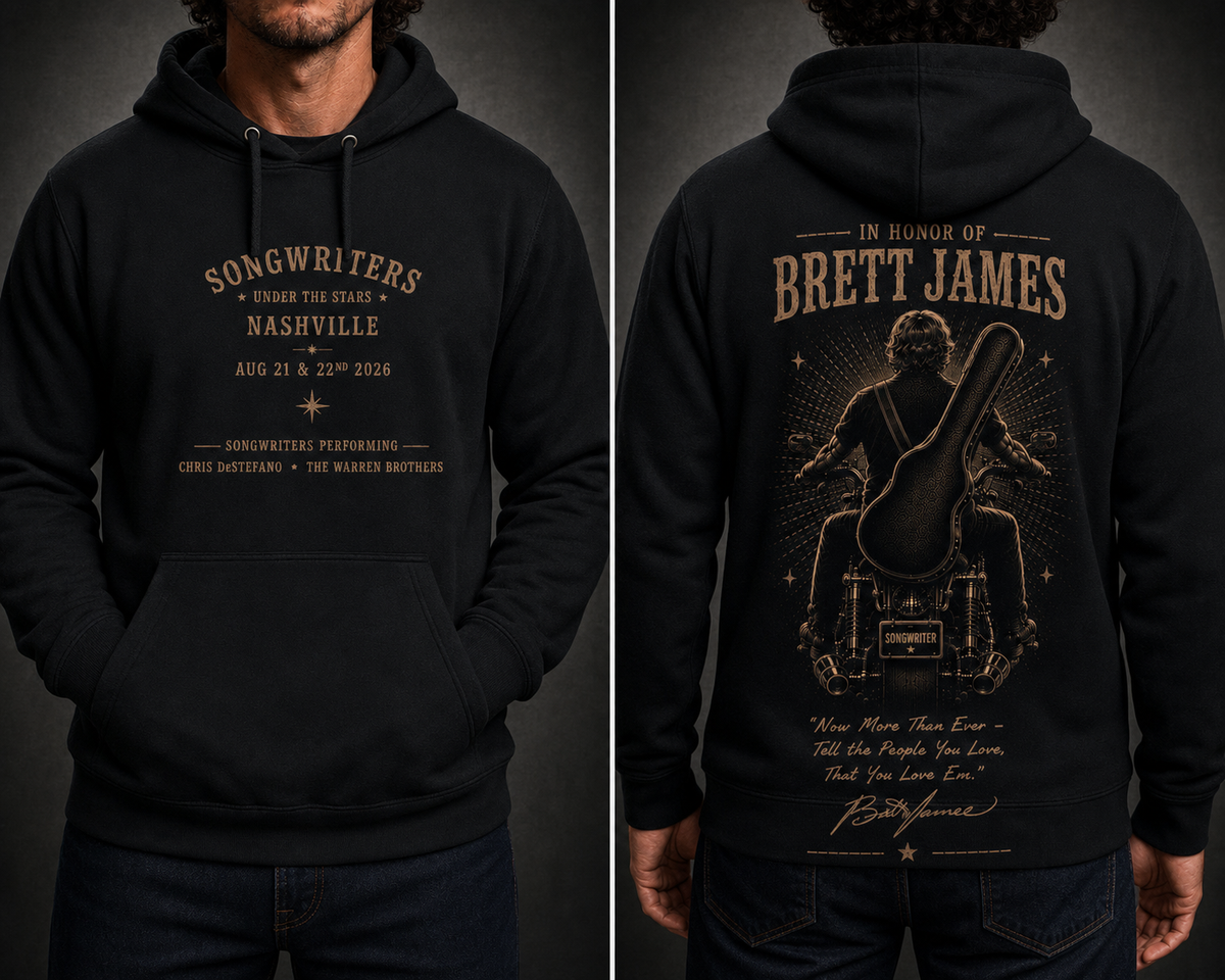 Songwriters Under The Stars Hoodie - concept mockup