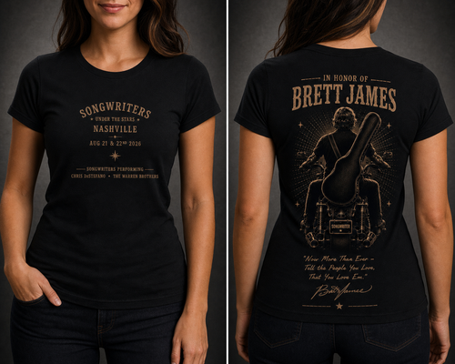 Songwriters Under The Stars Ladies Cut - concept mockup