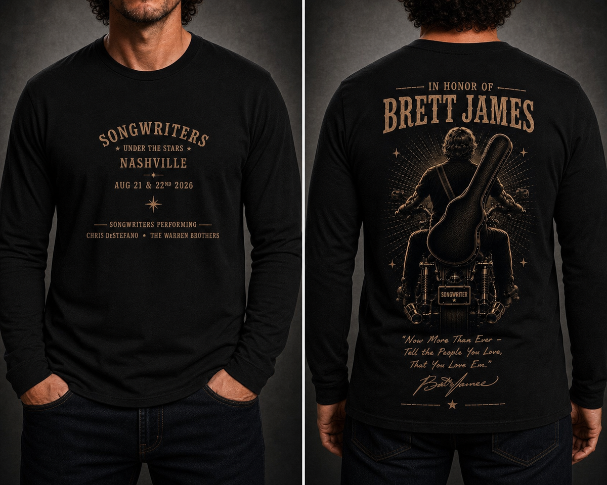Songwriters Under The Stars Long Sleeve - concept mockup