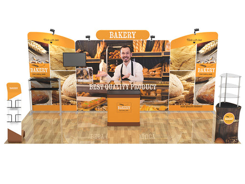10x20ft Custom Trade Show Booth Design H